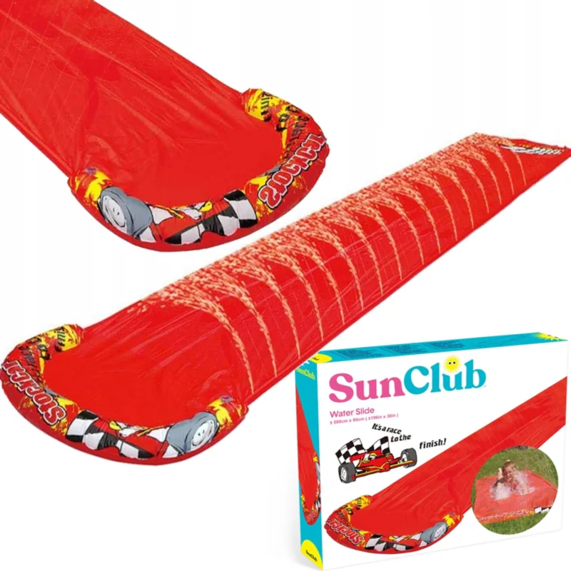 Ślizg wodny ślizgawka zjeżdzalnia dla dzieci Czerwona