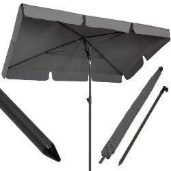 Parasol balkonowy prostokątny 200x130cm Grafitowy