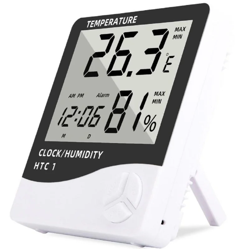 Stacja pogodowa elektroniczna z funkcją budzika i zegarka