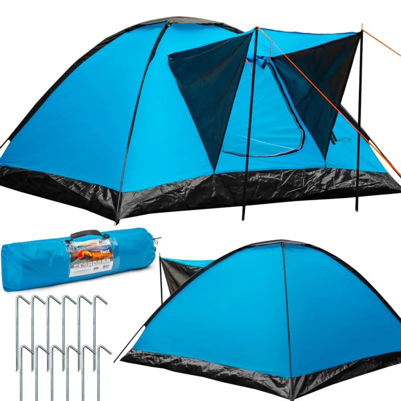 Namiot turystyczny 4-osobowy z daszkiem