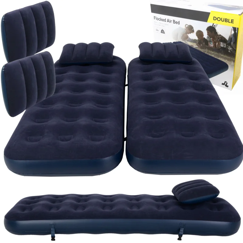 Materac dmuchany jednoosobowy 191x73cm z poduszką 2 sztuki