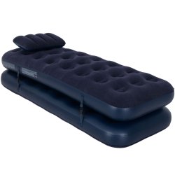 Materac jednoosobowy z poduszką 2 sztuki