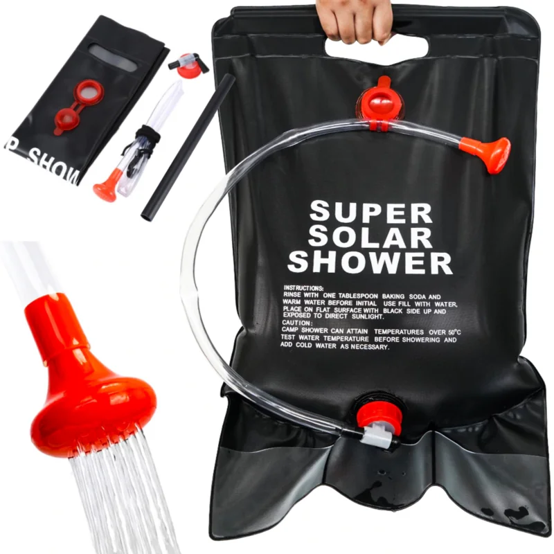 Prysznic solarny turystyczny na camping lub działkę 20L