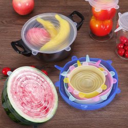 Zestaw pokrywek silikonowych na pojemniki