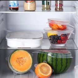 Zestaw pokrywek silikonowych na pojemniki