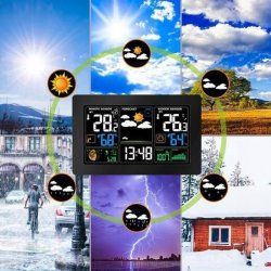 Wielofunkcyjna stacja pogodowa LCD
