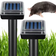 Odstraszacz na krety, gryzonie solarny kwadratowy zestaw 2 sztuk