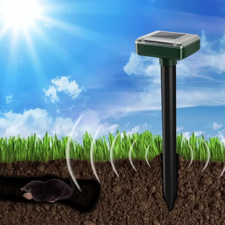 Odstraszacz kretów i gryzoni solarny 2 sztuki XL