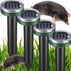 Zestaw 2 odstraszaczy solarnych do gryzoni okrągły