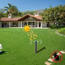 Zestaw 8 odstraszaczy solarnych na krety wbijany