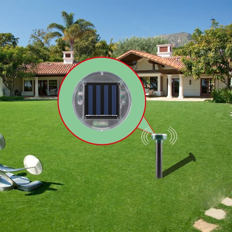 Zestaw 8 odstraszaczy solarnych na krety wbijany