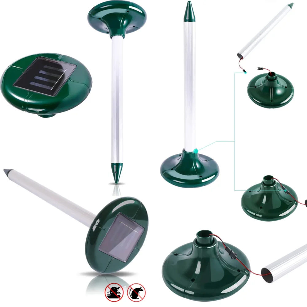 Odstraszacze solarne na krety gryzonie XXL 4 szt. Odstraszacze solarne na krety gryzonie XXL 4 szt.