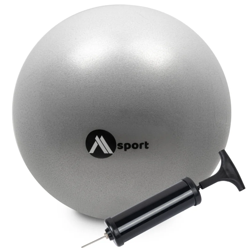 Pilka do rehabilitacji do ćwiczeń Szara 2 sztuki 22cm + Pompka