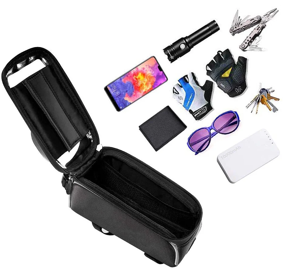 Torba rowerowa na ramę sakwa + Uchwyt na telefon Torba rowerowa na ramę sakwa + Uchwyt na telefon