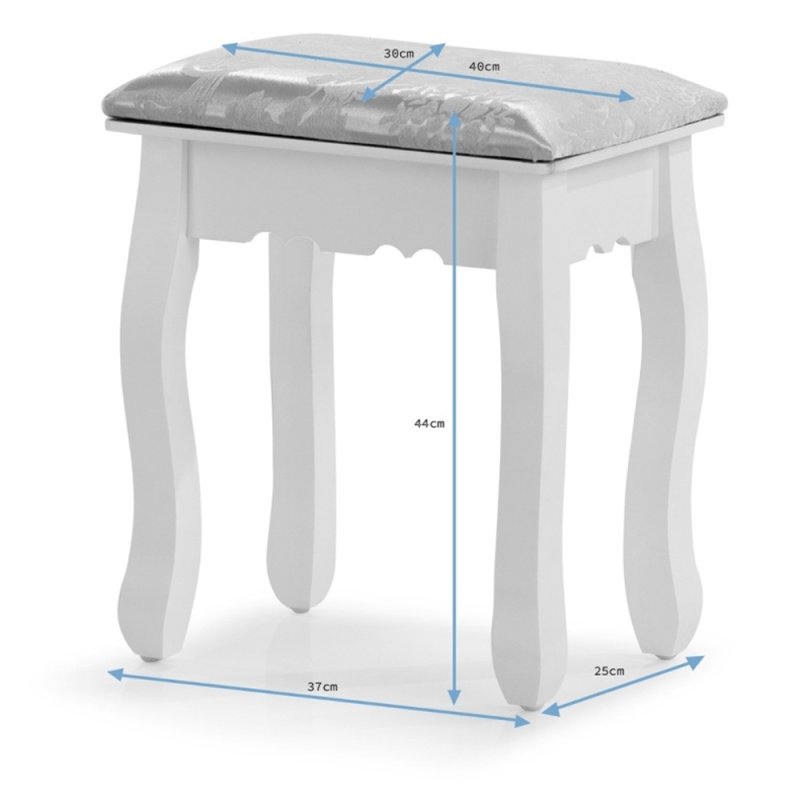 SDH159 Toaletka kosmetyczna z oświetleniem+taboret