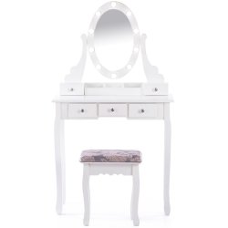 SDH159 Toaletka kosmetyczna z oświetleniem+taboret