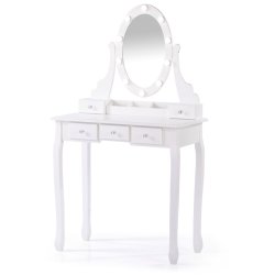 SDH159 Toaletka kosmetyczna z oświetleniem+taboret