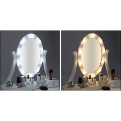 SDH159 Toaletka kosmetyczna z oświetleniem+taboret