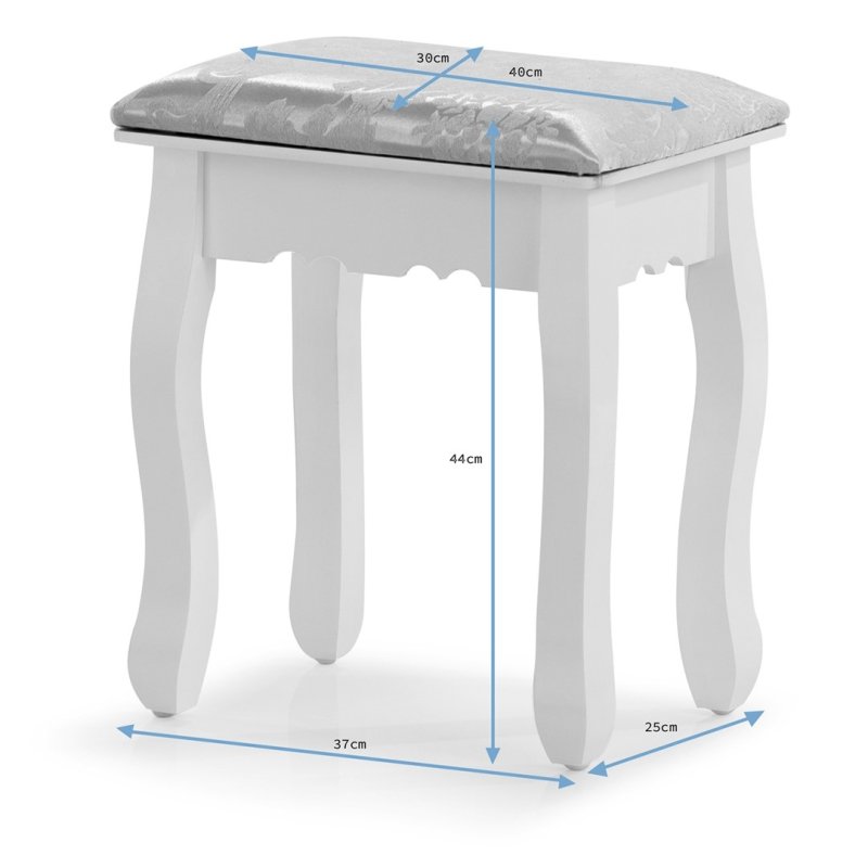 SDH158 Toaletka kosmetyczna z oświetleniem+taboret