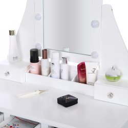 SDH158 Toaletka kosmetyczna z oświetleniem+taboret