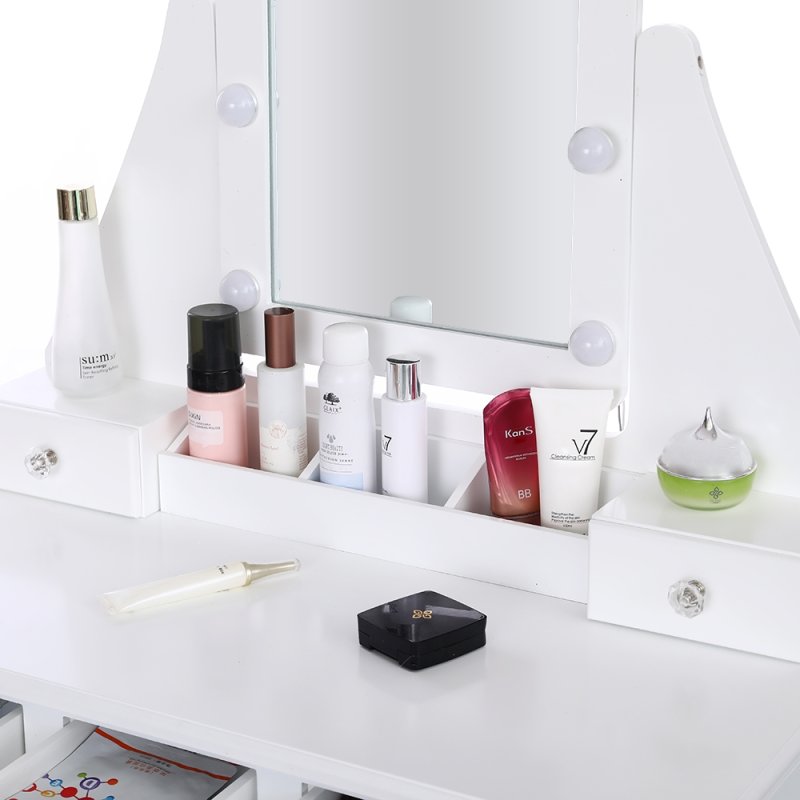 SDH158 Toaletka kosmetyczna z oświetleniem+taboret