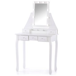 SDH158 Toaletka kosmetyczna z oświetleniem+taboret