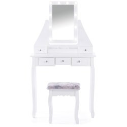 SDH158 Toaletka kosmetyczna z oświetleniem+taboret