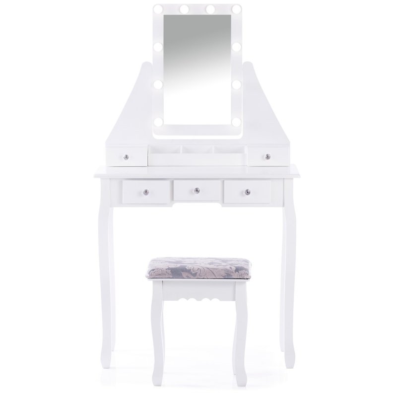 SDH158 Toaletka kosmetyczna z oświetleniem+taboret