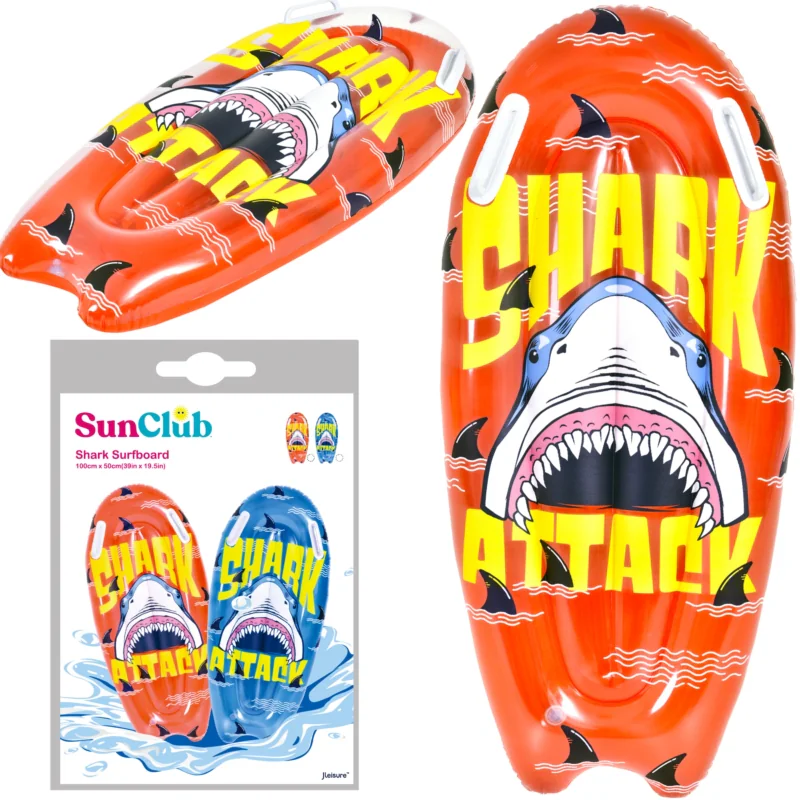 Deska dmuchana do pływania z uchwytami Czerwona 100x50cm