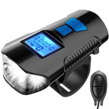 Lampka rowerowa USB LED z licznikiem Przód + Tył