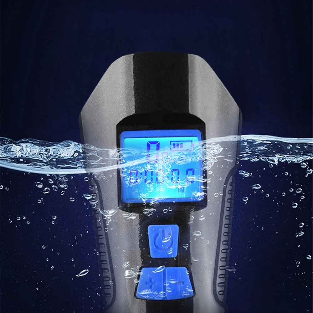 Lampka rowerowa USB LED z licznikiem Przód + Tył