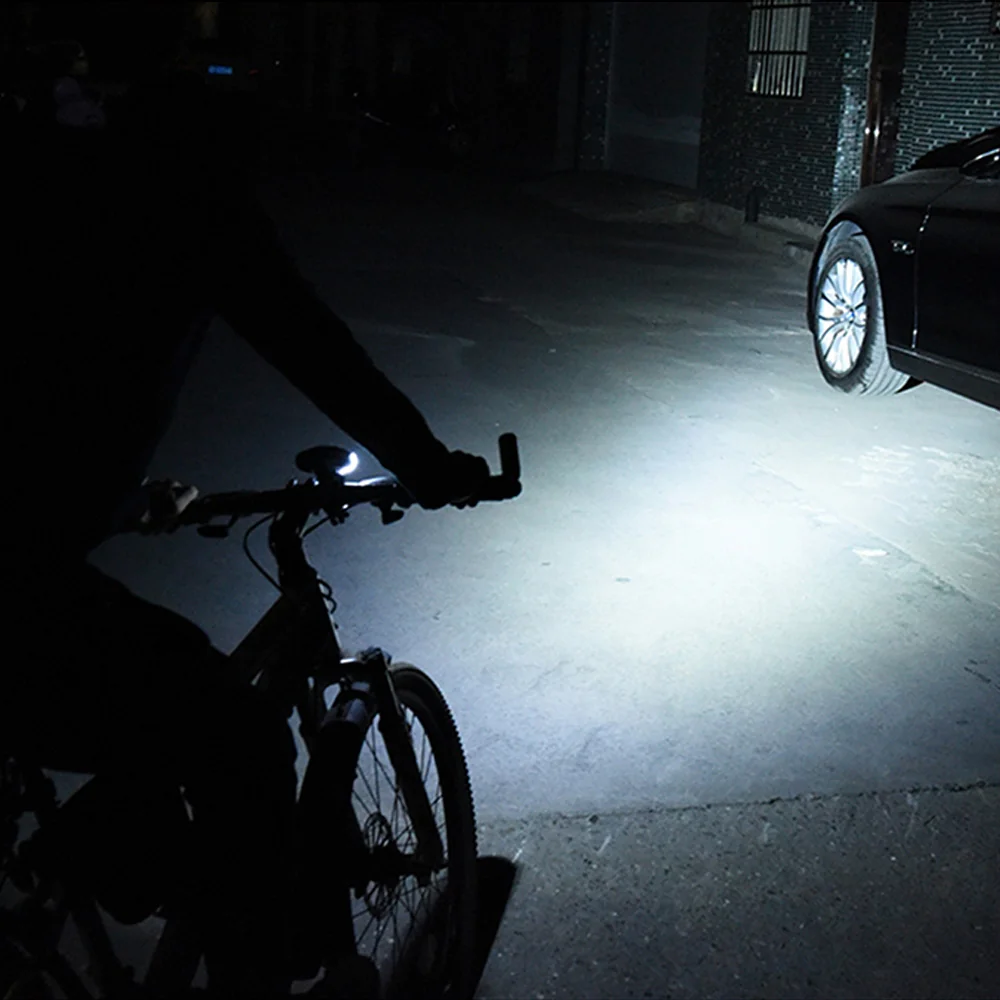 Lampka rowerowa USB LED z licznikiem Przód + Tył