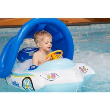 Ponton z daszkiem do basenu dla dzieci łódka