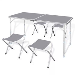 SDH092 Stół turystyczny składany + 4 krzesła