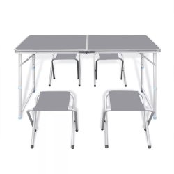 SDH092 Stół turystyczny składany + 4 krzesła