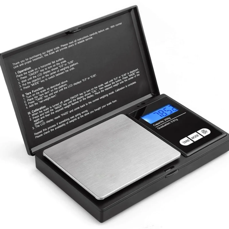 Waga jubilerska elektroniczna LCD kieszonkowa + Etui