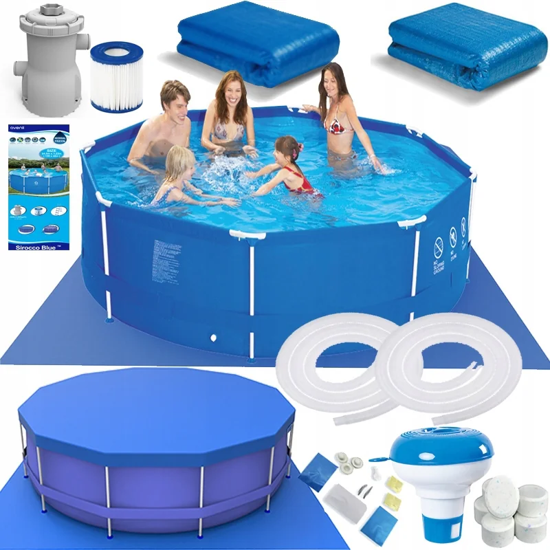 Basen stelażowy ogrodowy 305x76cm Zestaw XXL Basen stelażowy ogrodowy 305x76cm Zestaw XXL