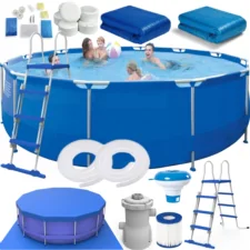 Basen ogrodowy stelażowy 450x122cm + Akcesoria