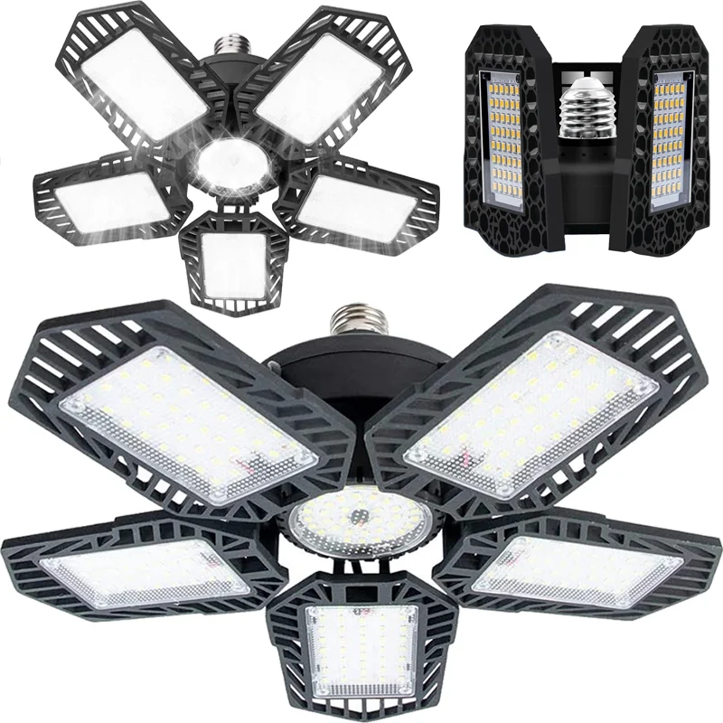 Lampa warsztatowa robocza sufitowa 5-skrzydłowa 80W