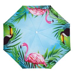 Parasol plażowy składany łamany we wzorki 160cm