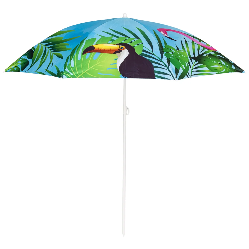 Parasol plażowy składany łamany we wzorki 160cm
