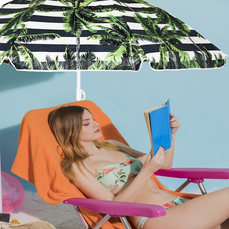 Parasol plażowy łamany wbijany 220cm