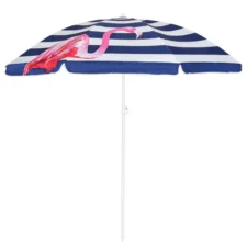Parasol plażowy składany łamany z flamingiem 180cm