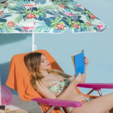 Parasol plażowy składany łamany wbijany 180cm