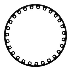 Obrzeże trawnikowe border 6cm 20mb 2x10m 40 Kotew