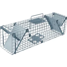 Żywołapka na kuny, łasice i szczury bezpieczna dla zwierząt metalowa pułapka 65x21x20cm