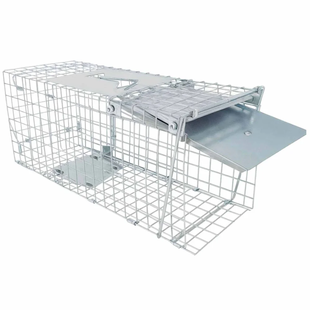 Żywołapka na kuny, łasice i szczury bezpieczna dla zwierząt metalowa pułapka 51x21x20cm Żywołapka na kuny, łasice i szczury bezpieczna dla zwierząt metalowa pułapka 51x21x20cm