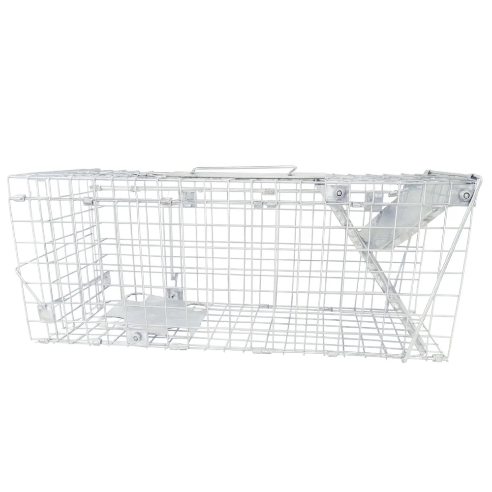 Żywołapka na kuny, łasice i szczury bezpieczna dla zwierząt metalowa pułapka 51x21x20cm Żywołapka na kuny, łasice i szczury bezpieczna dla zwierząt metalowa pułapka 51x21x20cm