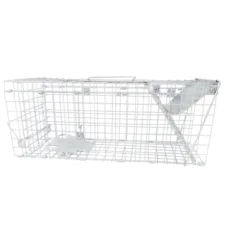 Żywołapka na kuny, łasice i szczury bezpieczna dla zwierząt metalowa pułapka 51x21x20cm