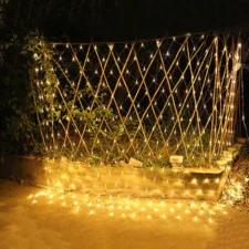 Kurtyna świetlna LED w formie siatki 2,6 x 2,6m 160LED Biały Ciepły